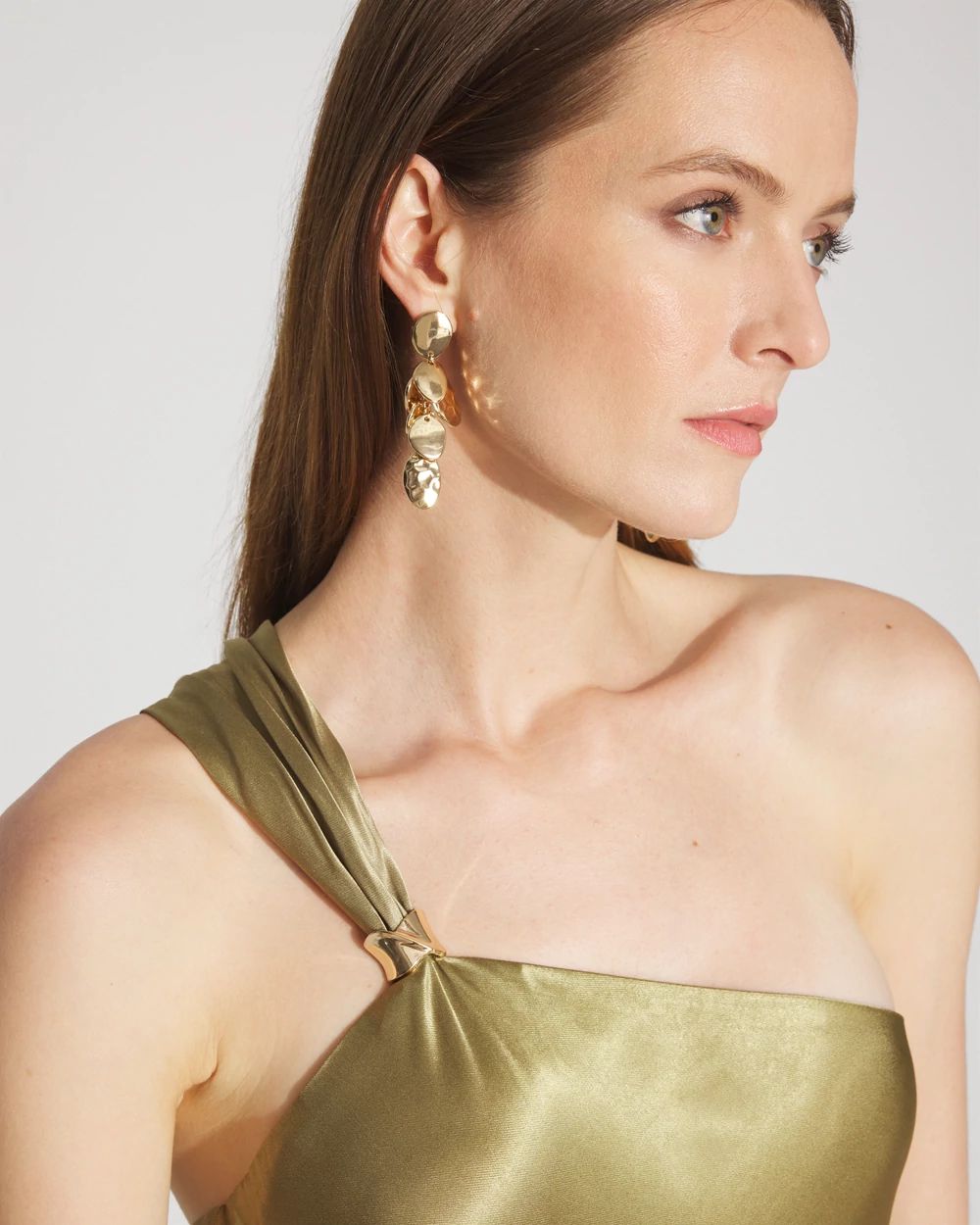 パーティードレス Ombre Shift Silk Blend Dress 4th & Reckless satin ombre stripe satin maxi dress in green